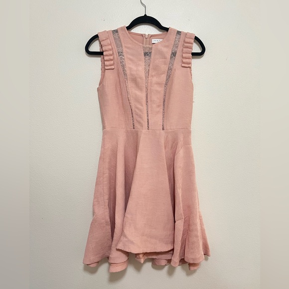 Sandro Paris lace insert dress - Picture 1 of 3